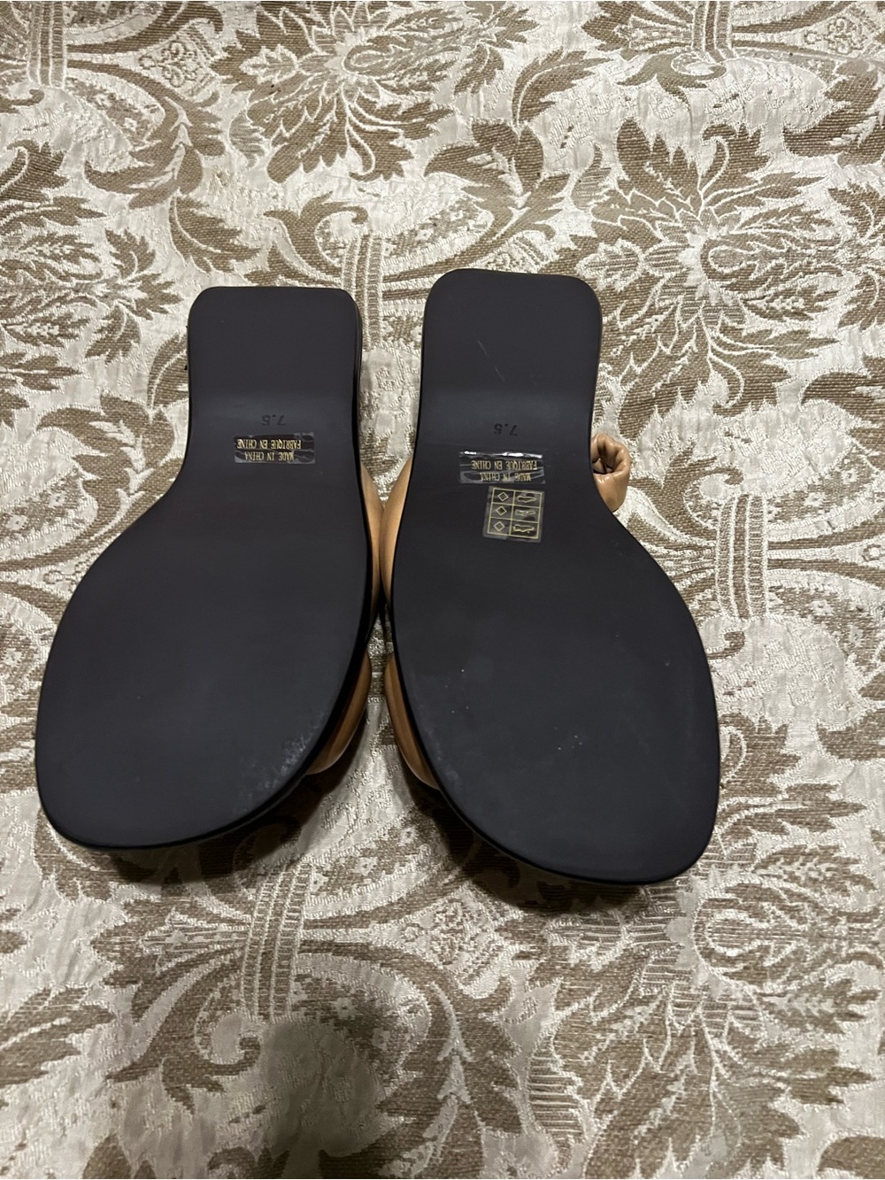 Jeffrey Campbell Tan Knotted Leather Slingback Sandals - Picture 4 of 4